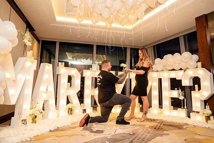 A proposal setup by Proposal Perfection NYC