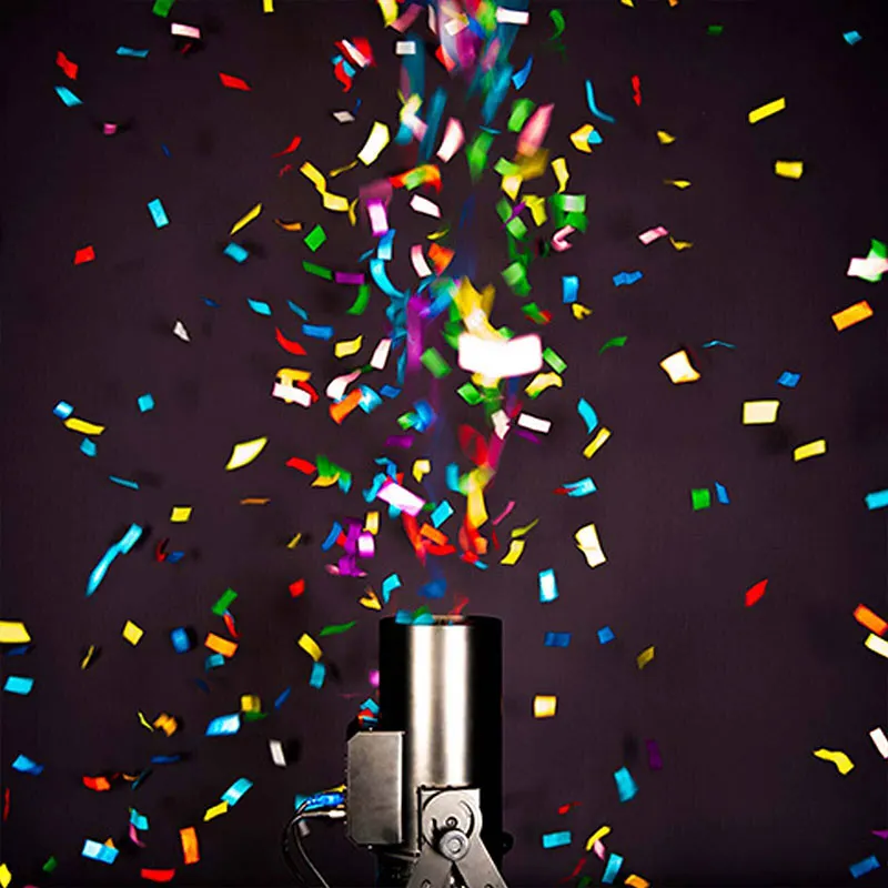 Confetti Machine — Confetti on cue the second she says yes, so the celebration starts inside the same photograph
