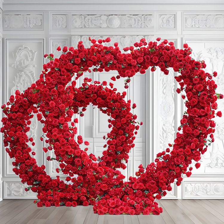 Red 8 foot and 6.5 foot arch