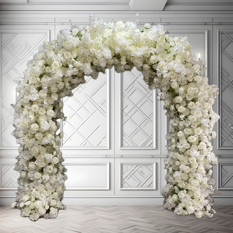 cream flower arch rental san francisco bay area
